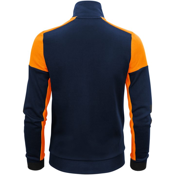 Sweatshirtjacka Dam Prime Marinblå/neonorange Printer PRIME XS – billede 4