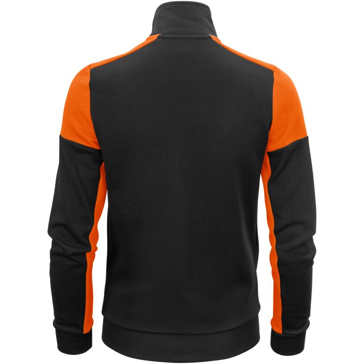 Sweatshirtjacka Dam Prime Svart/orange Printer PRIME XS – billede 7