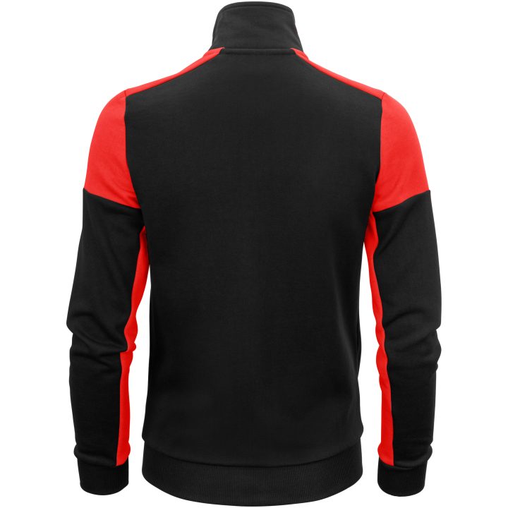 Sweatshirtjacka Dam Prime Svart/röd Printer PRIME XS – billede 2