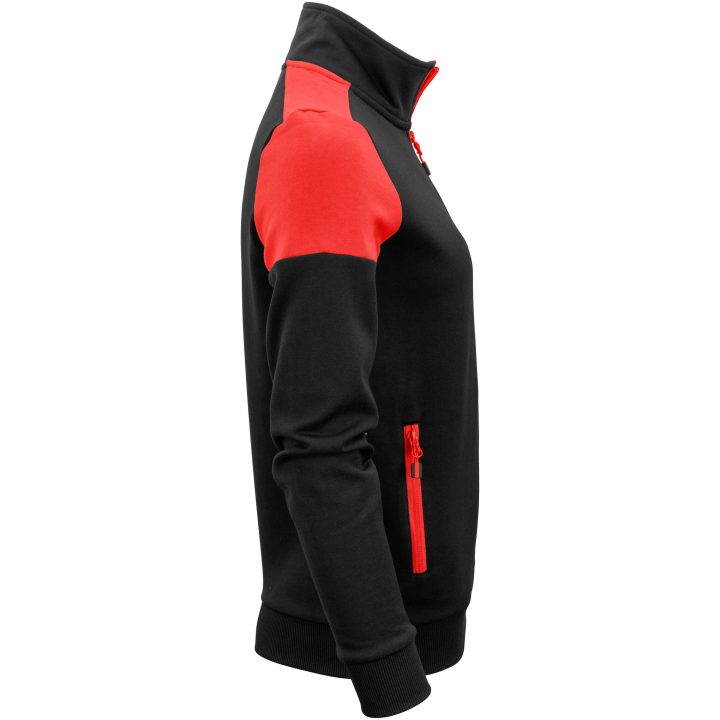 Sweatshirtjacka Dam Prime Svart/röd Printer PRIME XS – billede 4