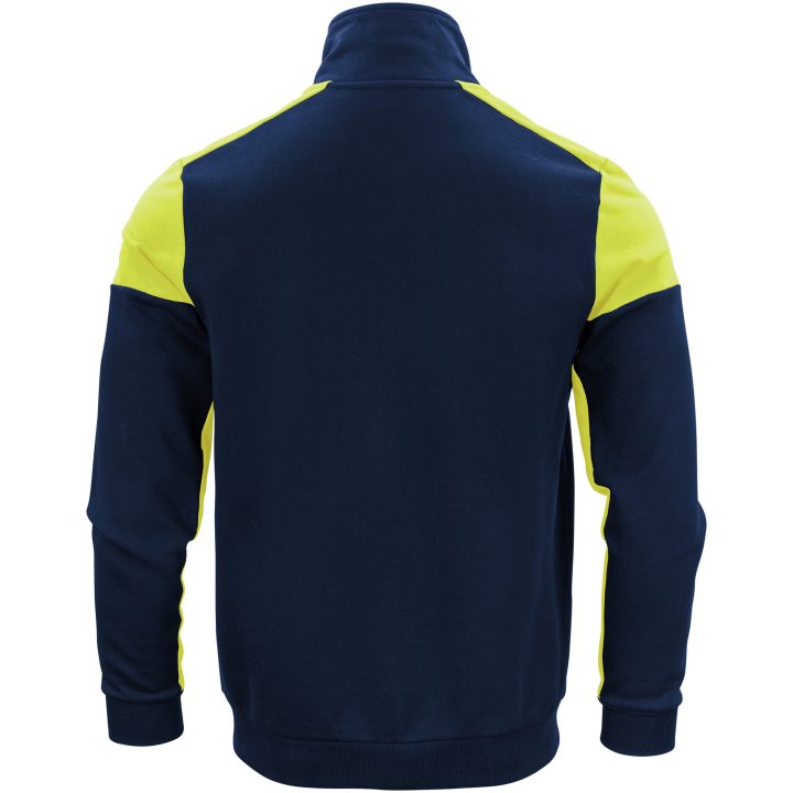 Sweatshirtjacka Marinblå/neongul Printer PRIME s – billede 2
