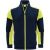 Sweatshirtjacka Marinblå/neongul Printer PRIME s – miniature 1