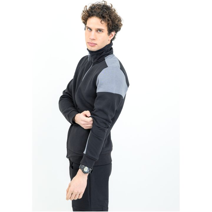 Sweatshirtjacka Svart/antracit Printer PRIME s – billede 3