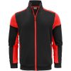 Sweatshirtjacka Svart/röd Printer PRIME s – miniature 1