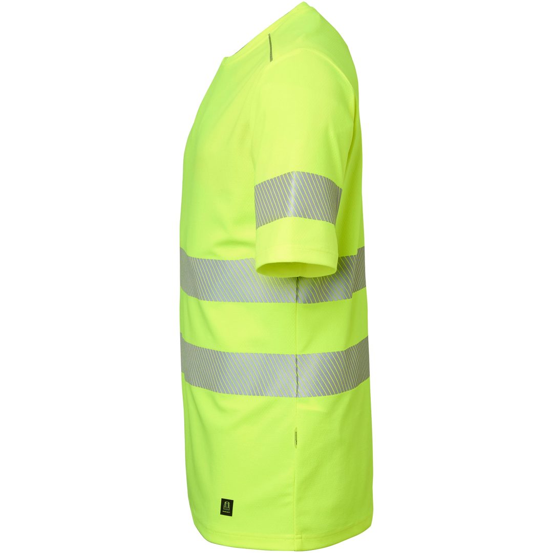 T-shirt 280 Fluorescerende Gul Top Swede XS – billede 4