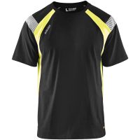 T-shirt 33321030 Sort / Gul BLÅKLÄDER