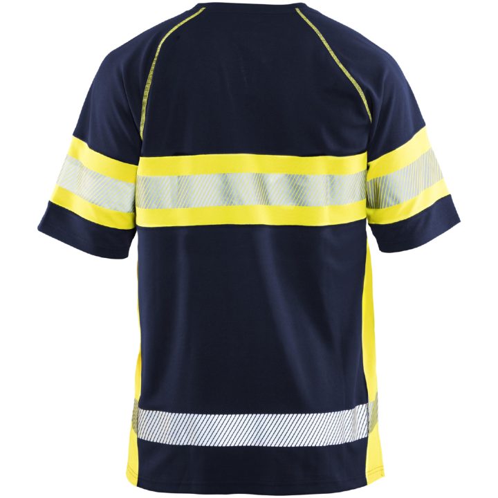 T-shirt 33371051 Marine / Hivisgul BLÅKLÄDER T-SHIRT 33371051 MARINE/GUL XS – billede 2