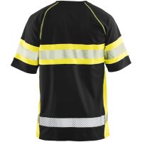 T-shirt 33371051 Sort / Hivisgul BLÅKLÄDER