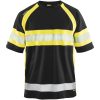 T-shirt 33371051 Sort / Hivisgul BLÅKLÄDER T-SHIRT 33371051 SORT/GUL XS – miniature 1