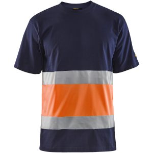 T-shirt 33871030 Marine / Hivisorange BLÅKLÄDER