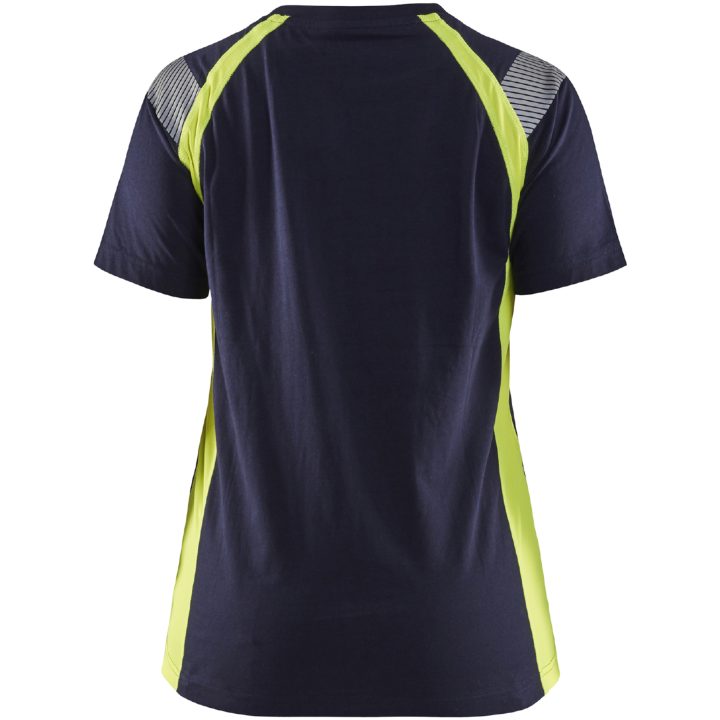 T-shirt 34021030 Marine / Hivisgul BLÅKLÄDER T-SHIRT 34021030 MARINE/GUL XS – billede 2