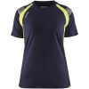 T-shirt 34021030 Marine / Hivisgul BLÅKLÄDER T-SHIRT 34021030 MARINE/GUL XS – miniature 1