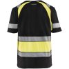 T-shirt 34211030 Sort / Hivisgul BLÅKLÄDER T-SHIRT 34211030 SORT/GUL XS – miniature 2