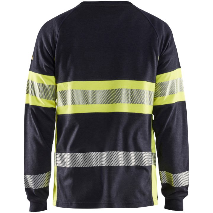 T-shirt 34841761 Marine / Hivisgul BLÅKLÄDER T-shirt 34841761 MARINE/GUL XS – billede 2