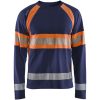 T-shirt 35101030 Marine / Hivisorange BLÅKLÄDER T-SHIRT 35101030 MARINE/ORANGE XS – miniature 1