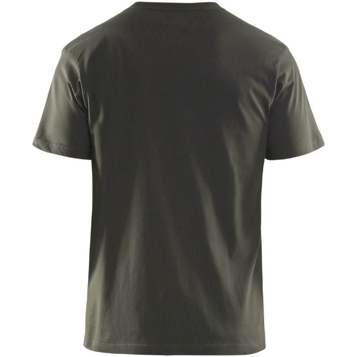 T-shirt 35251042 Grå BLÅKLÄDER T-SHIRT 35251042 OLIVENGRØN XS – billede 4