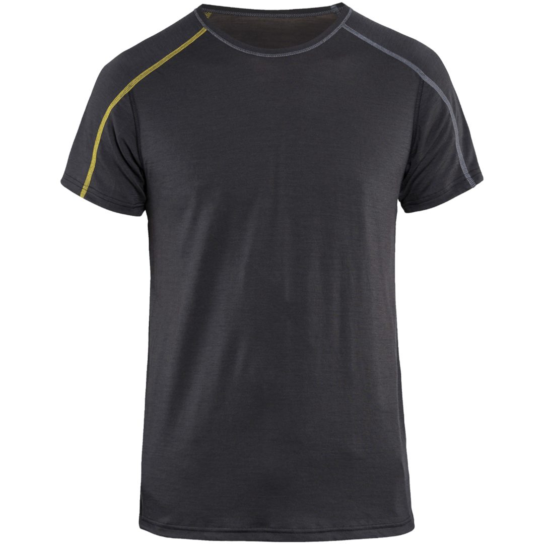 T-shirt 47981734 Grå / Gul BLÅKLÄDER T-SHIRT 47981734 GRÅ/GUL XS
