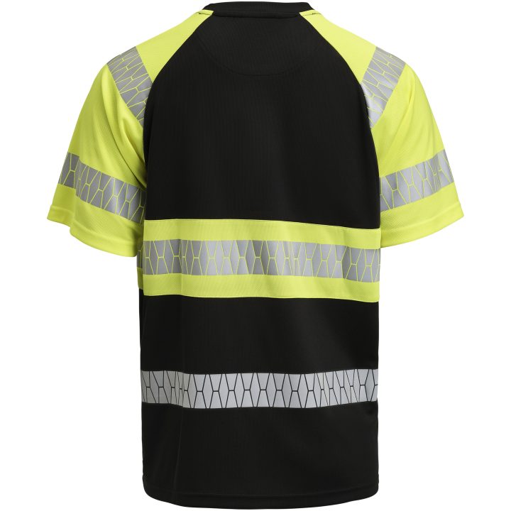 T-shirt 5226 Varsel Svart Gul Jobman – billede 3