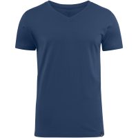 T-shirt American V Blekt blå James Harvest