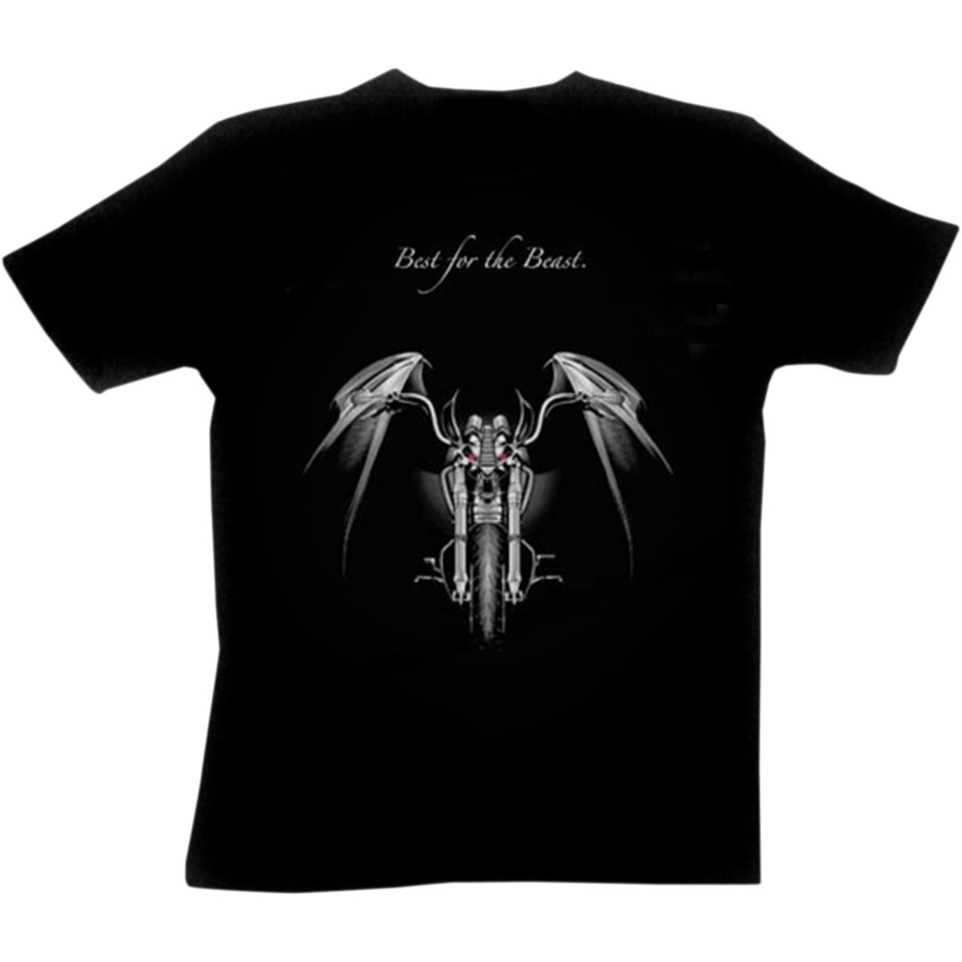 T-shirt Best of the Beast Sort PIRELLI Small – billede 2