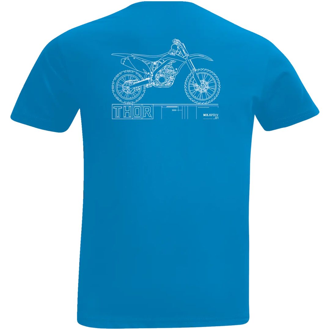T-shirt Blueprint Mørkeblå THOR 3T – billede 2
