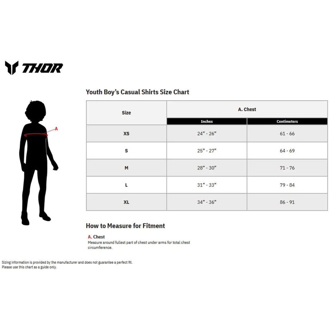 T-shirt Børn Iconic Sort/grøn/hvid THOR Medium – billede 4