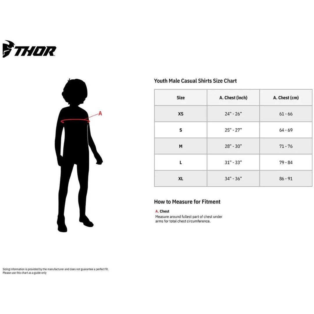 T-shirt Børn Iconic Sort/koks/grå THOR Small – billede 4