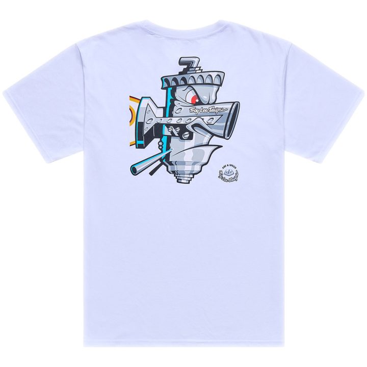T-shirt Carb Club Hvid TROY LEE DESIGNS s – billede 2