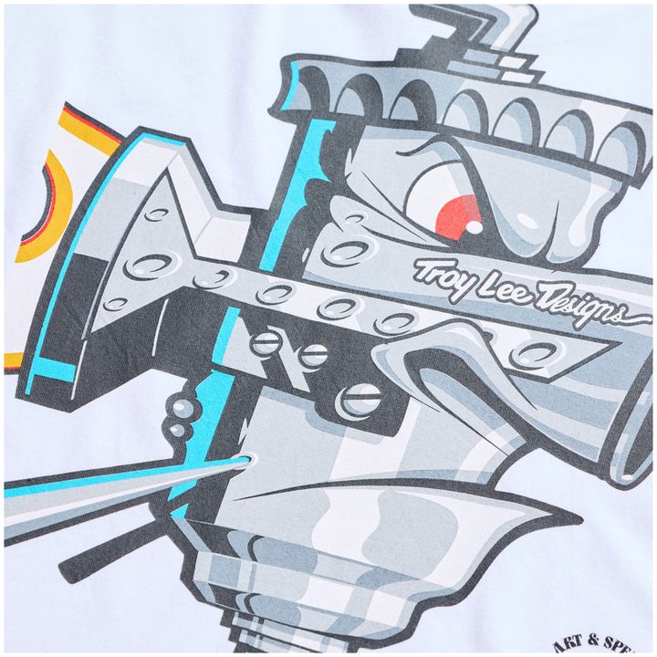 T-shirt Carb Club Hvid TROY LEE DESIGNS s – billede 6