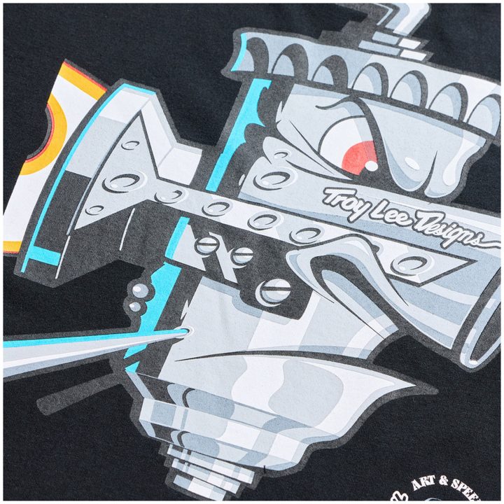 T-shirt Carb Club Sort TROY LEE DESIGNS s – billede 6