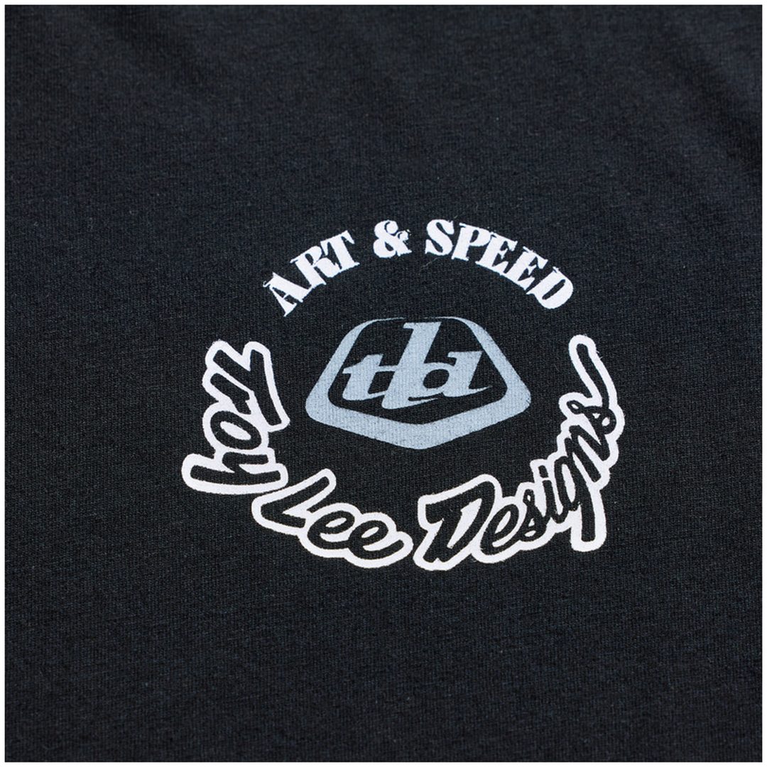 T-shirt Carb Club Sort TROY LEE DESIGNS XXL – billede 3