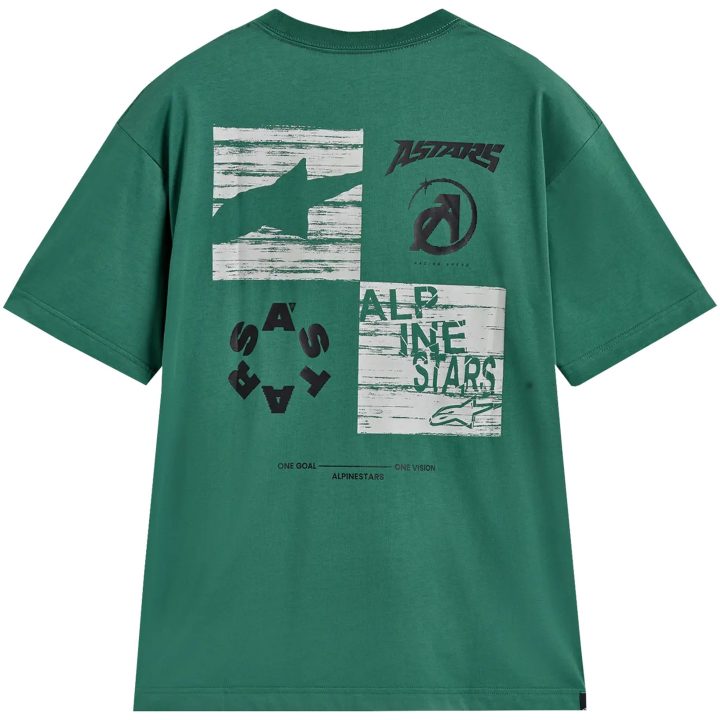 T-shirt Checkback Oversized Grøn Alpinestars s – billede 2