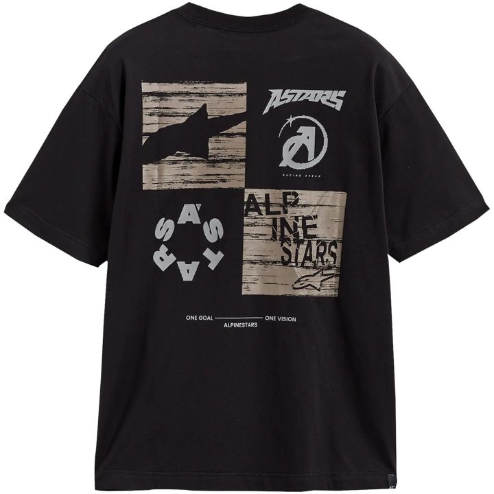 T-shirt Checkback Oversized Sort Alpinestars s – billede 2