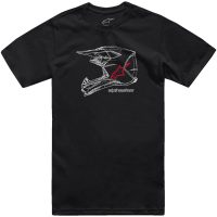 T-shirt Csf Mx Helmet Sort/Hvid ALPINESTARS