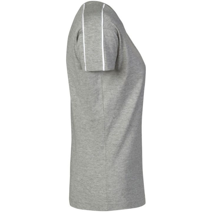 T-shirt Dam Bike Gråmelerad Printer s – billede 4