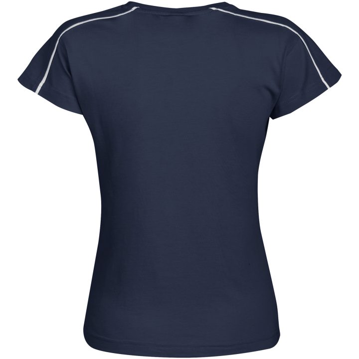 T-shirt Dam Bike Marinblå Printer XL – billede 2