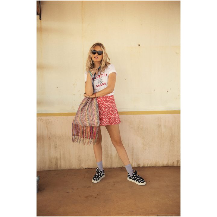 T-shirt Dam Heavy Mörk marinblå Printer Essentials XS – billede 8