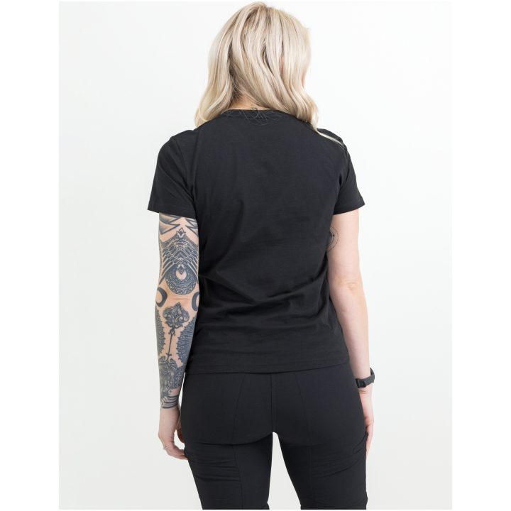 T-shirt Dam Heavy Svart Printer Essentials XS – billede 3