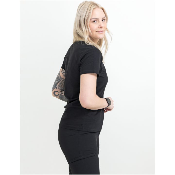 T-shirt Dam Heavy Svart Printer Essentials XS – billede 4