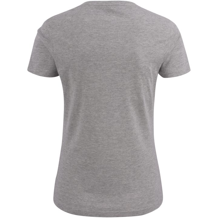 T-shirt Dam Heavy V-neck Gråmelerad Printer Essentials XS – billede 2
