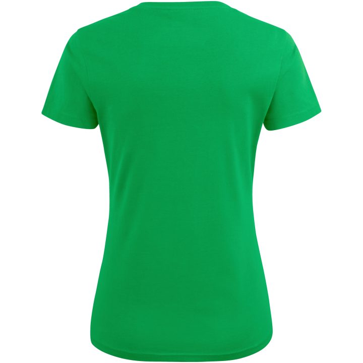 T-shirt Dam Heavy V-neck Klargrön Printer Essentials XS – billede 2
