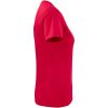T-shirt Dam Heavy V-neck Röd Printer Essentials XS – miniature 3