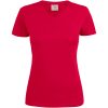 T-shirt Dam Heavy V-neck Röd Printer Essentials XS – miniature 1