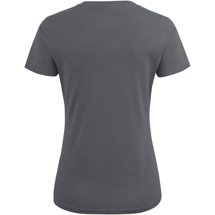 T-shirt Dam Heavy V-neck Stålgrå Printer Essentials 3XL – billede 2
