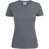 T-shirt Dam Heavy V-neck Stålgrå Printer Essentials 3XL – miniature 1