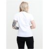 T-shirt Dam Heavy V-neck Vit Printer Essentials XS – miniature 3