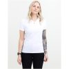 T-shirt Dam Heavy V-neck Vit Printer Essentials XS – miniature 1