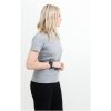 T-shirt Dam Light Gråmelerad Printer Essentials XS – miniature 4