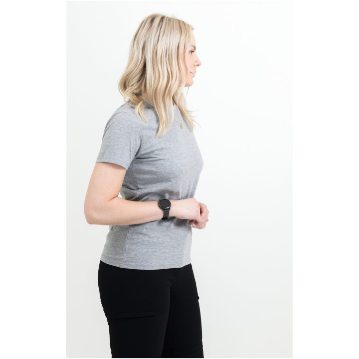 T-shirt Dam Light Gråmelerad Printer Essentials XS – billede 4