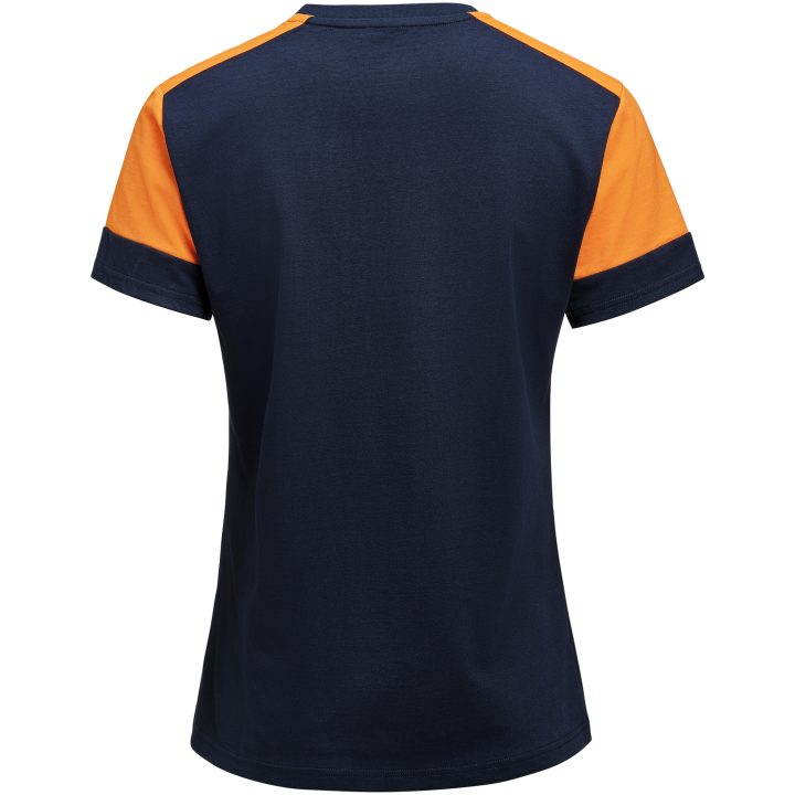 T-shirt Dam Prime T Marinblå/neonorange Printer PRIME XS – billede 2